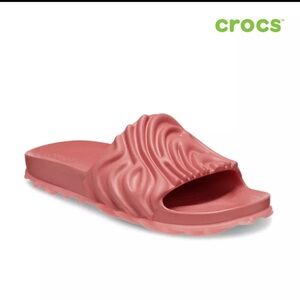 CROCS Pink Mules & Clogs with Textured Design